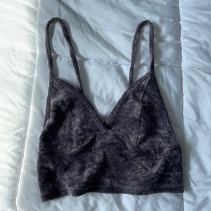 URBAN OUTFITTERS CRUSHED VELVET BRALETTE